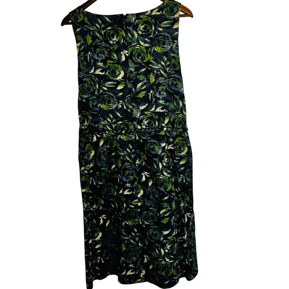 Ann Taylor Loft Womens Floral Pattern Sleeveless Dress Size 10 - Picture 5 of 11